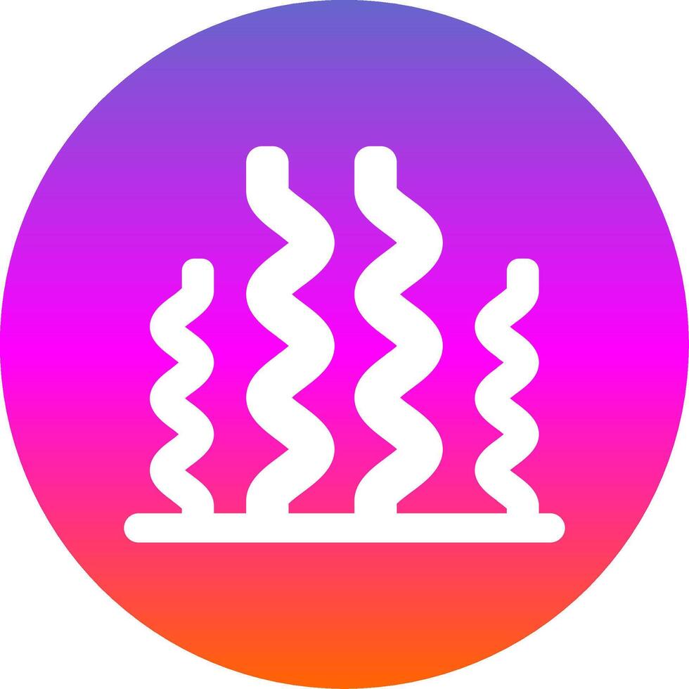 Seaweed Glyph Gradient Circle Icon vector