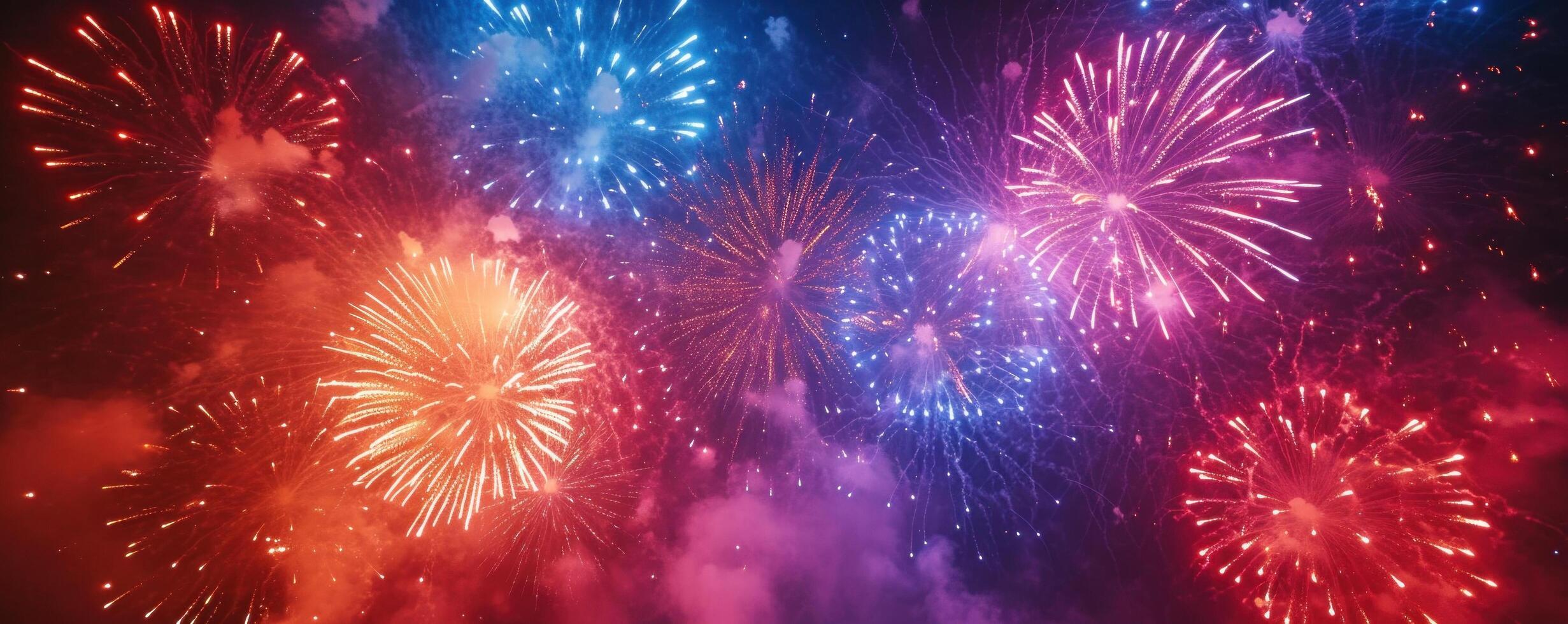 AI generated a huge firework bursting into the sky photo