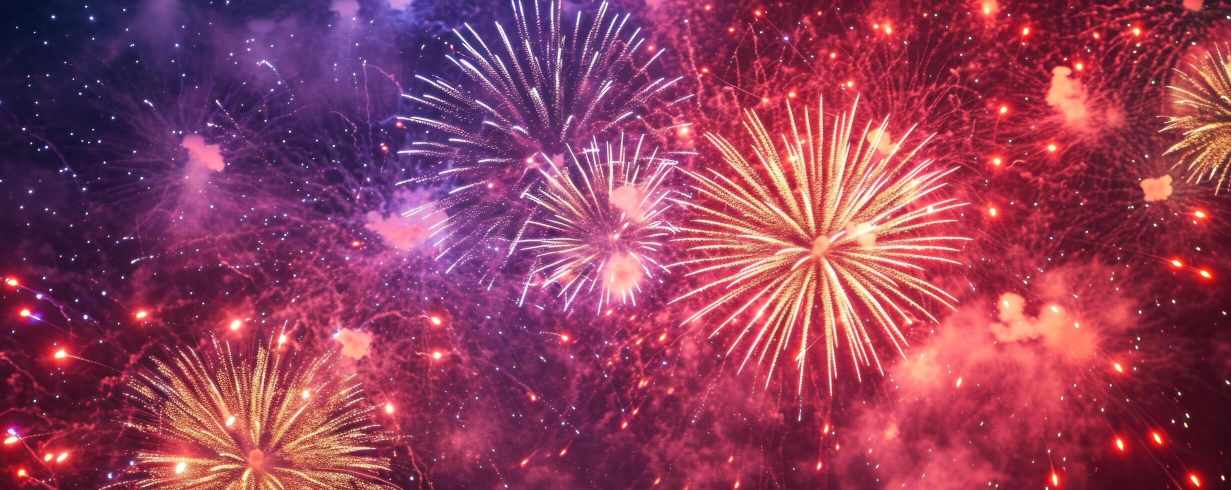 AI generated a huge firework bursting into the sky photo