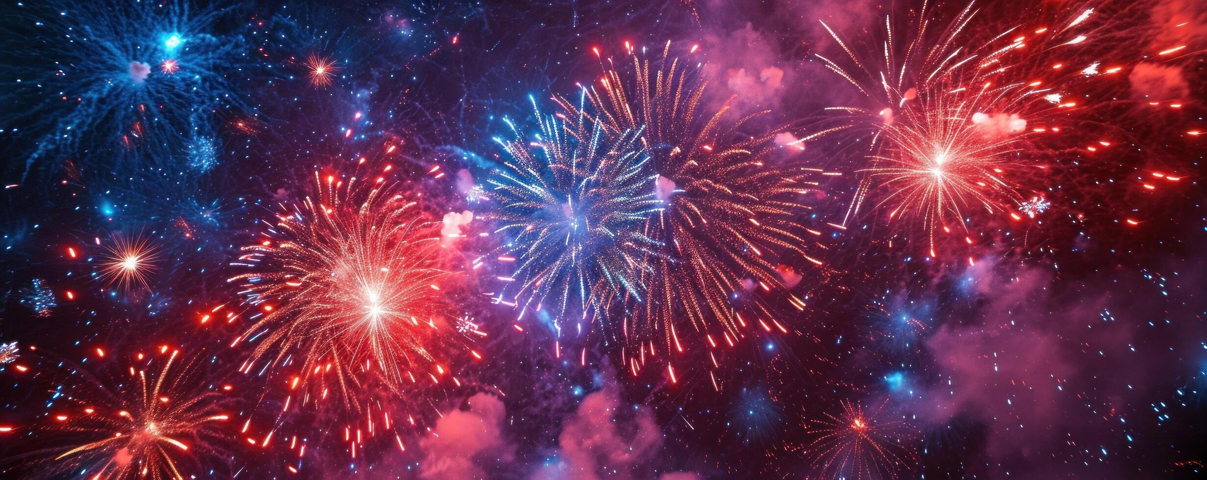 AI generated a huge firework bursting into the sky photo