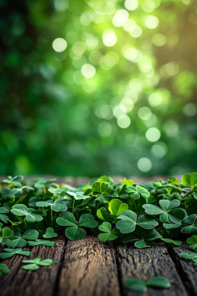 ai generado S t. patrick's día jardín fiesta antecedentes con Copiar espacio foto