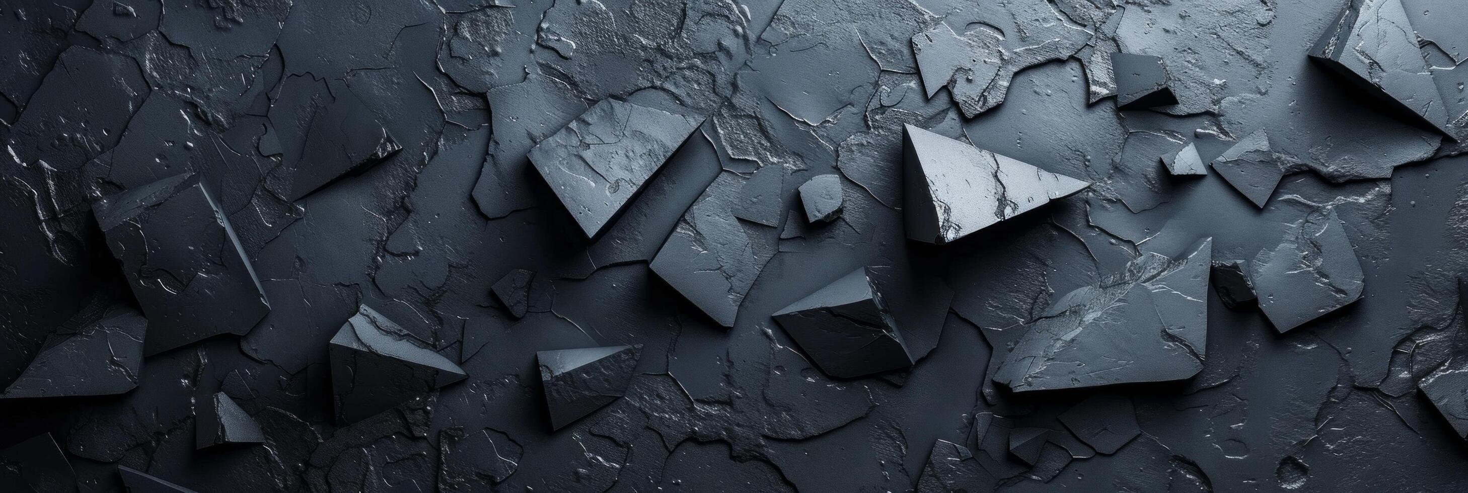 AI generated Abstract dark metal 3D background photo