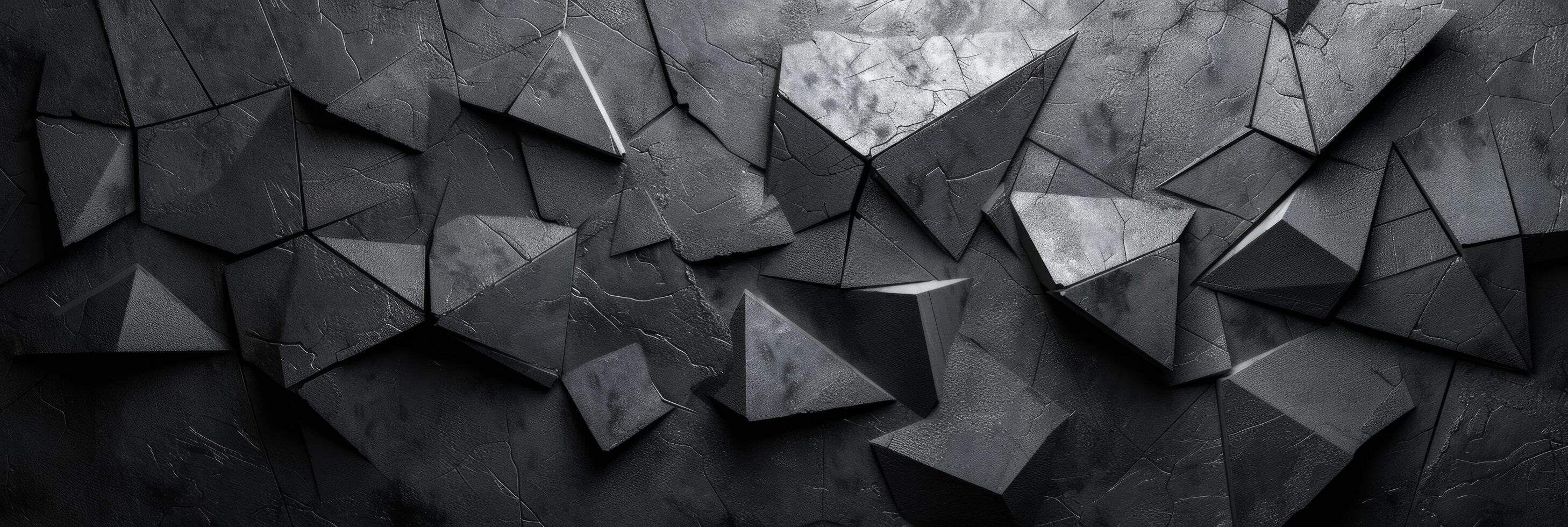 AI generated Abstract dark metal 3D background photo