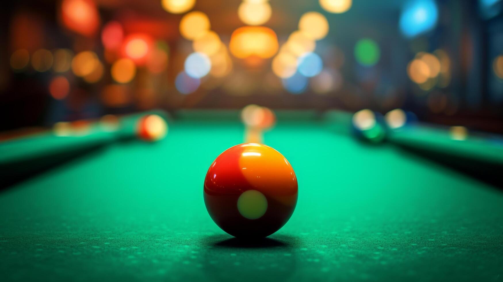 AI generated Beautiful background for Billiards advertising photo