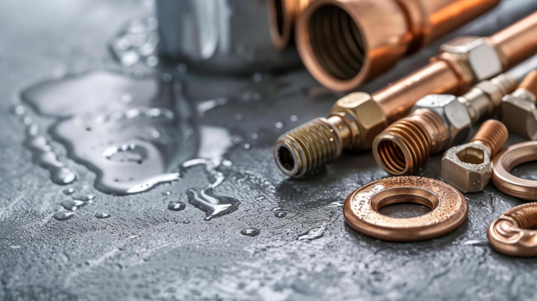 AI generated Beautiful photography for Plumbing services advertising. photo