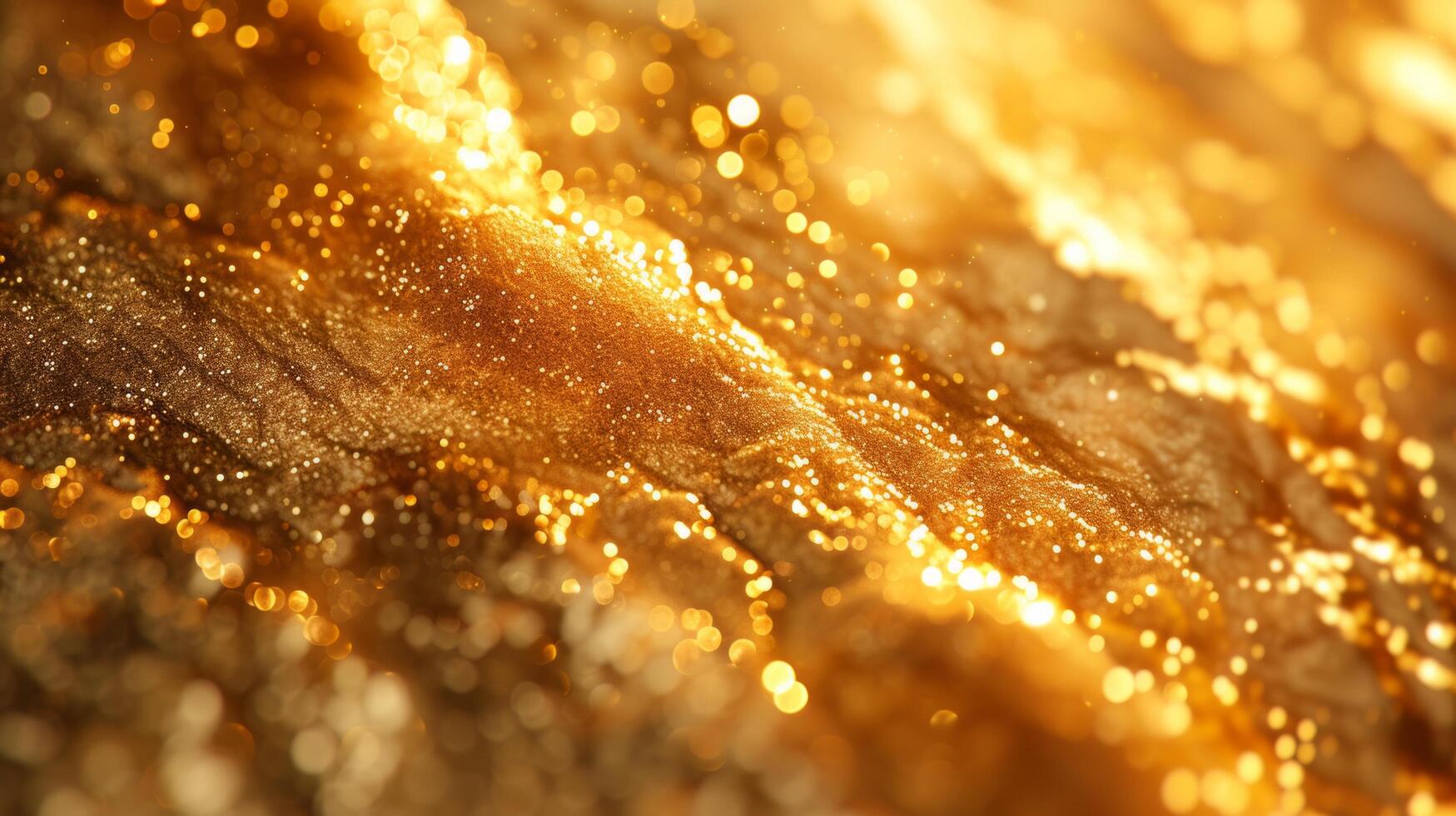 AI generated A lustrous golden sheen spreading like liquid gold, exuding opulence and grandeur.. photo