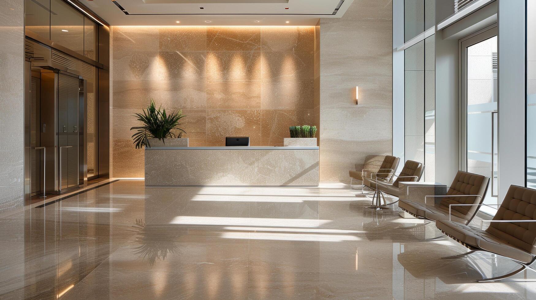 AI generated A contemporary kitchen with a gypsum island countertop, displaying a sophisticated, marbled texture. photo