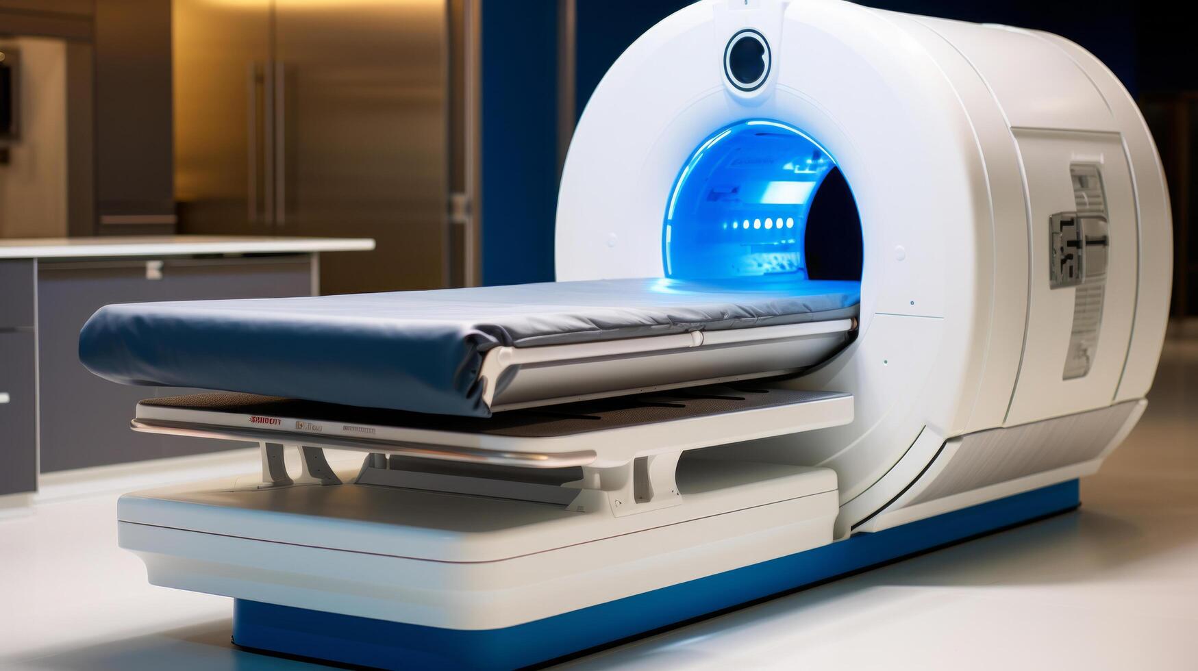 AI generated A state-of-the-art MRI scanner, offering high-resolution imaging for precise medical diagnostics. photo