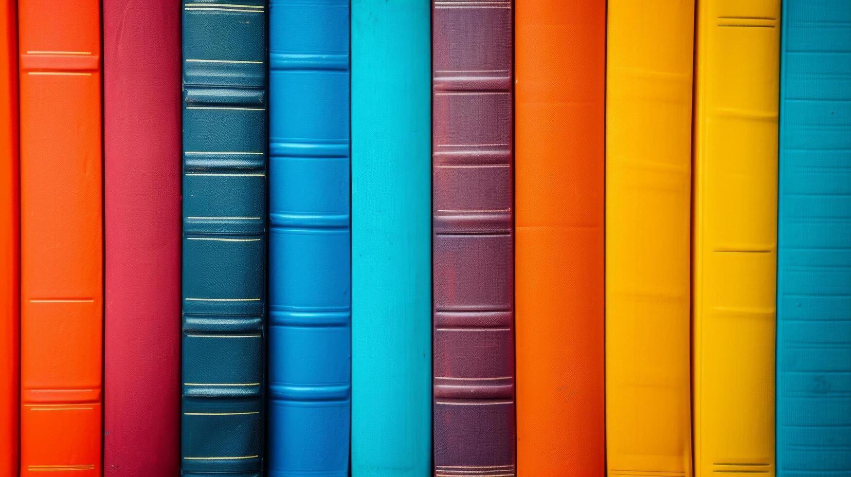 AI generated Scholarly Spectrum. An array of vibrant colors symbolizing diverse fields of study and knowledge photo