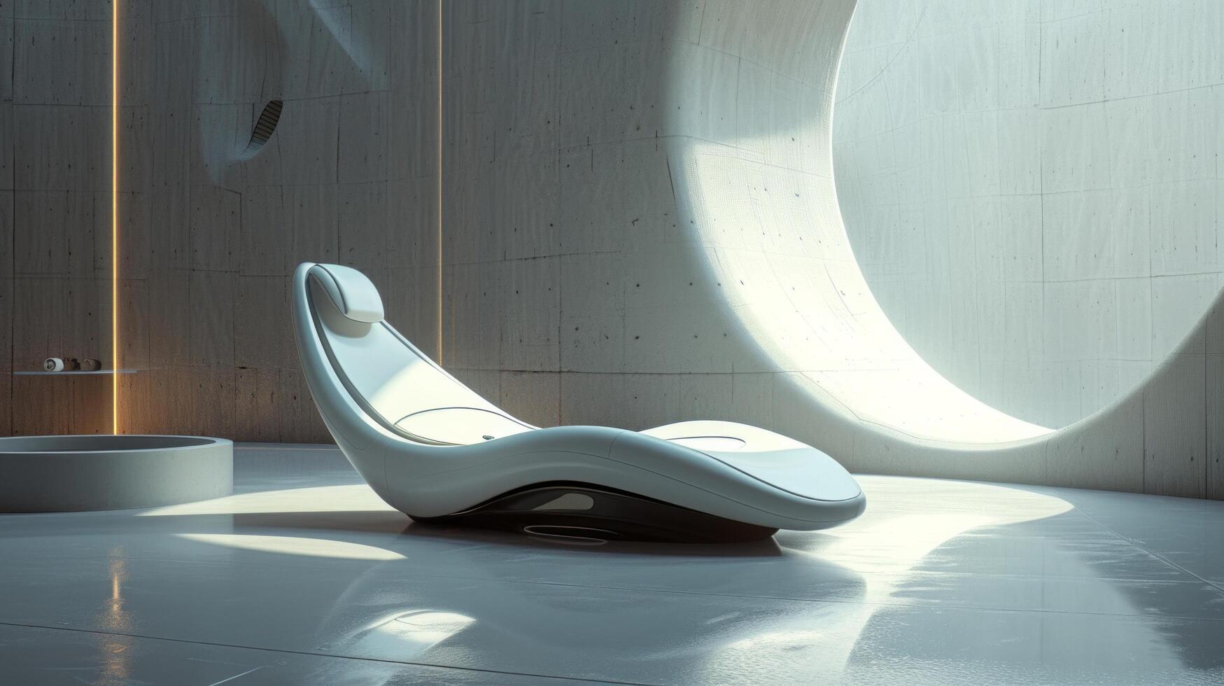 AI generated In a futuristic setting, it exudes charisma with its sleek design and confident demeanor photo