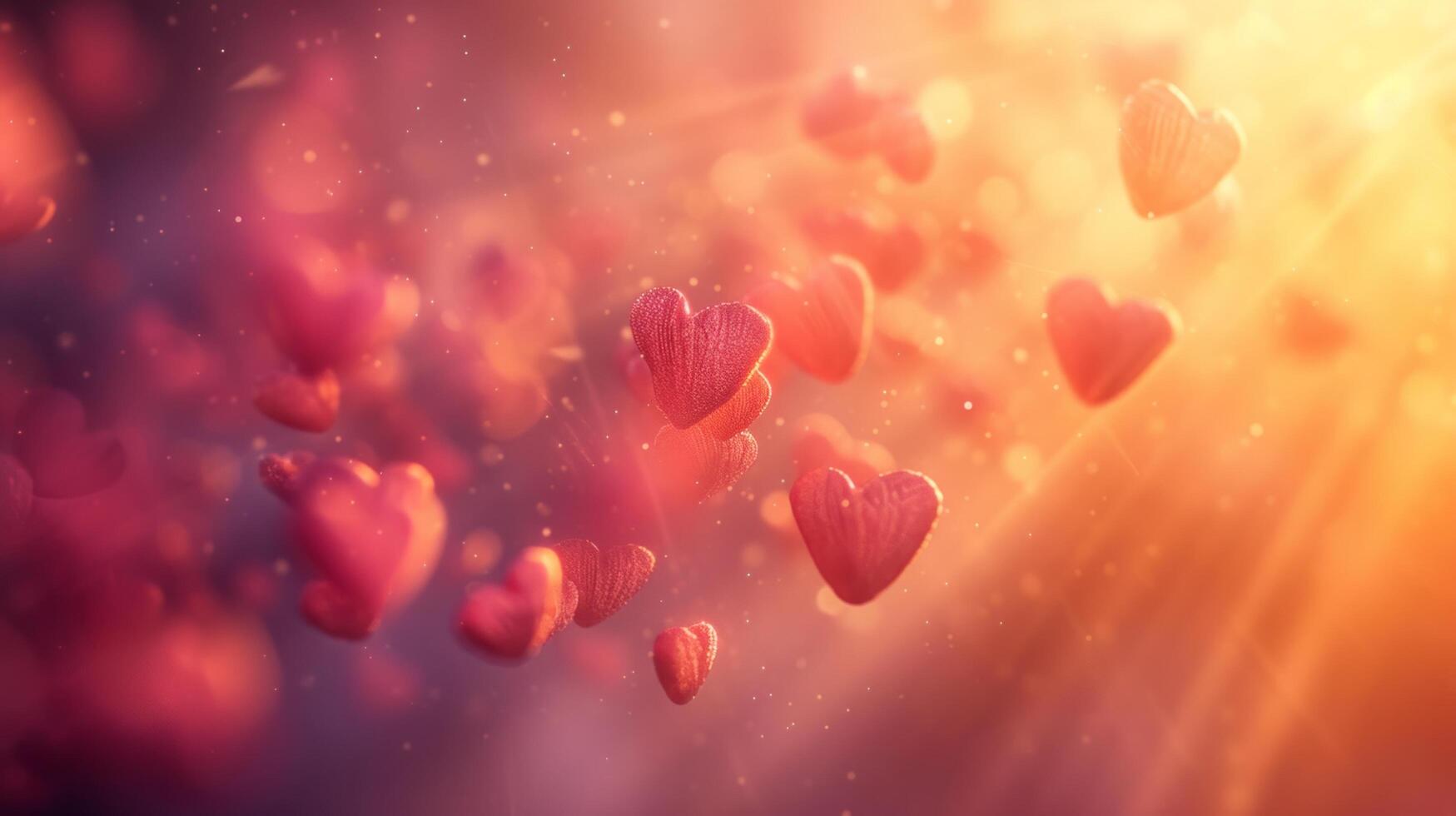 AI generated Soft rays of light illuminate minimalist shapes, symbolizing the brilliance of romance photo