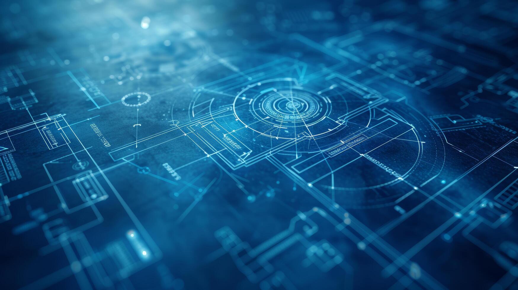 AI generated Minimalist backdrop with simple lines and shapes, evoking precision and strategy in the business world photo
