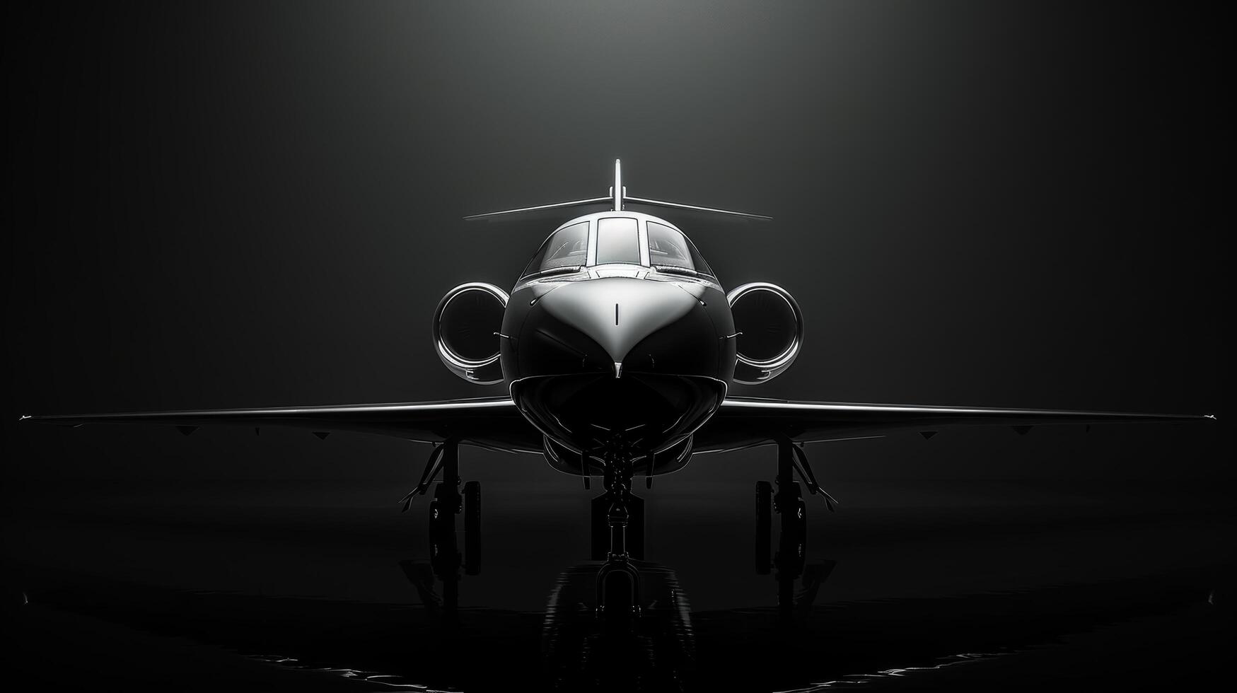 AI generated Clean, dynamic lines create a sense of motion and sophistication behind the jet photo