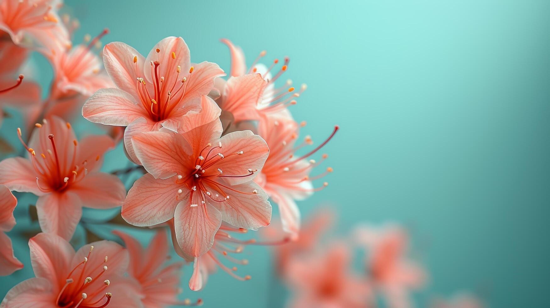 AI generated Harmonious blend of geometric symmetry and floral beauty photo