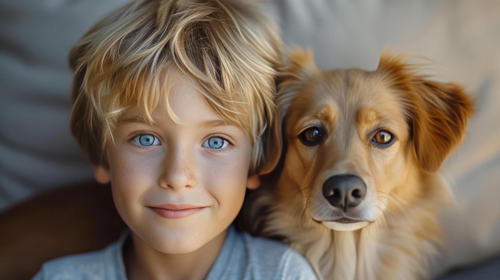 AI generated The playful duo poses with mischief in their eyes photo