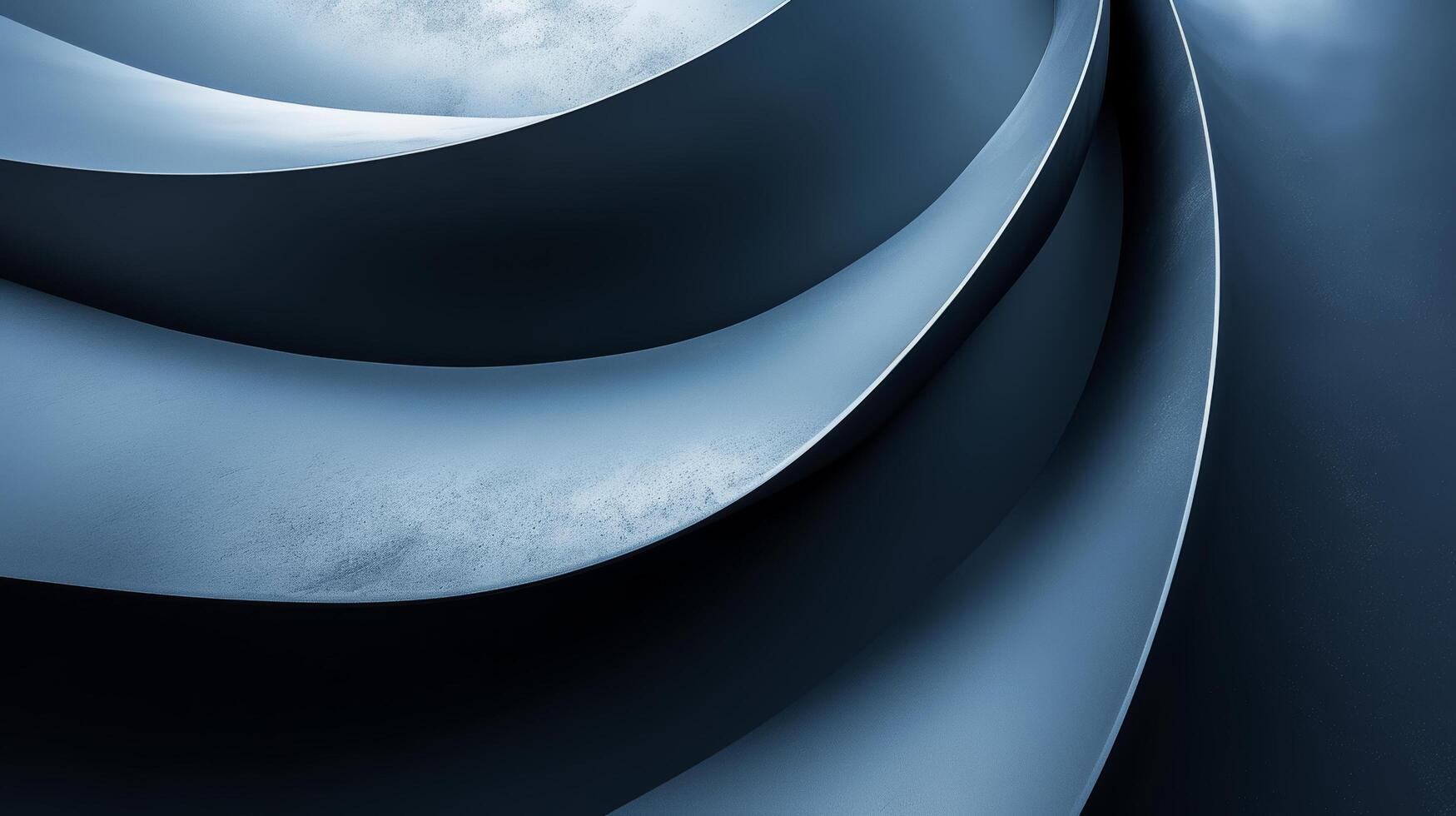 AI generated Simple, elegant curves intersect on a solid background photo