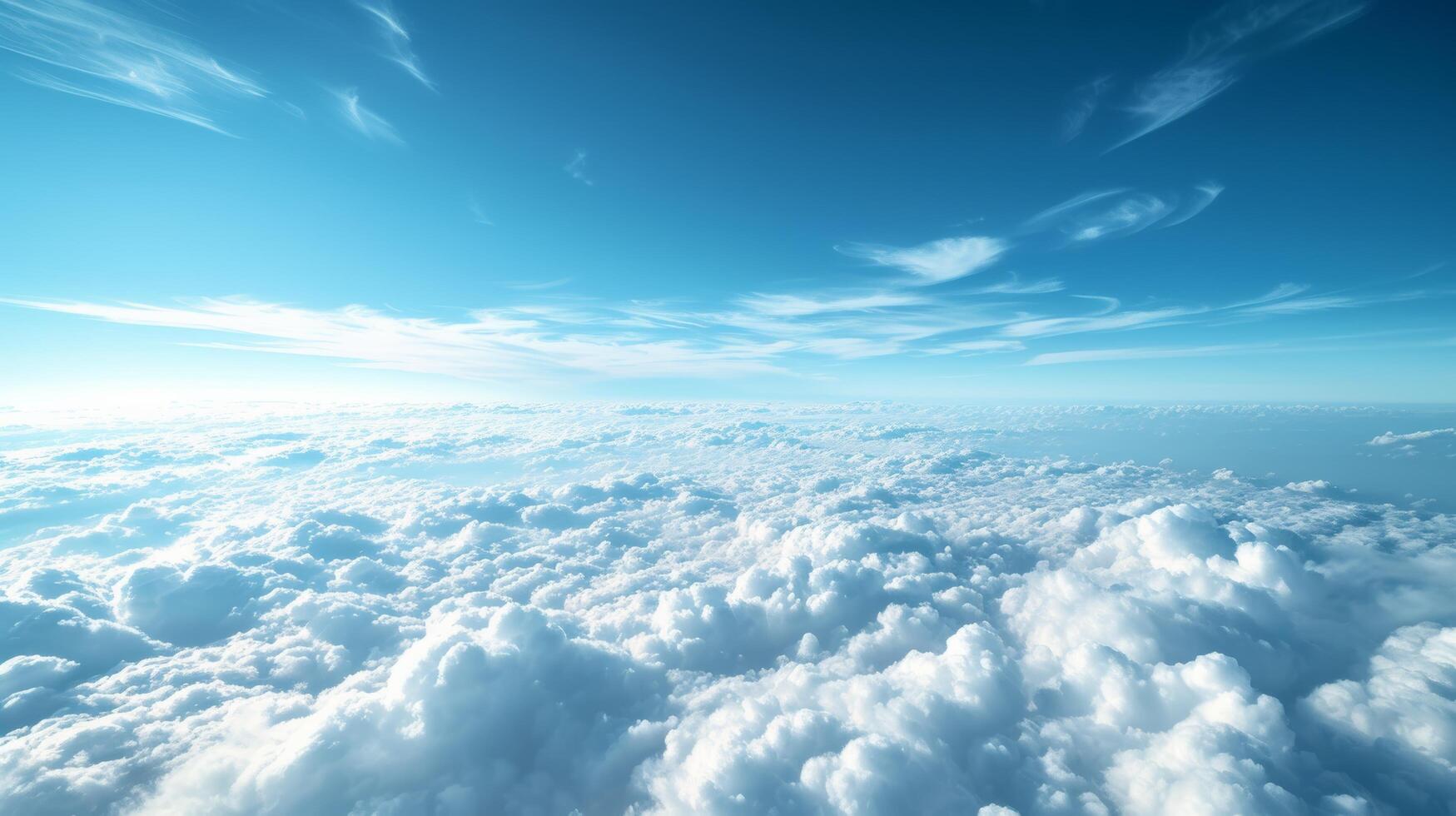 AI generated Clean backdrop resembling a vast, open sky, symbolizing the boundless possibilities of air travel photo