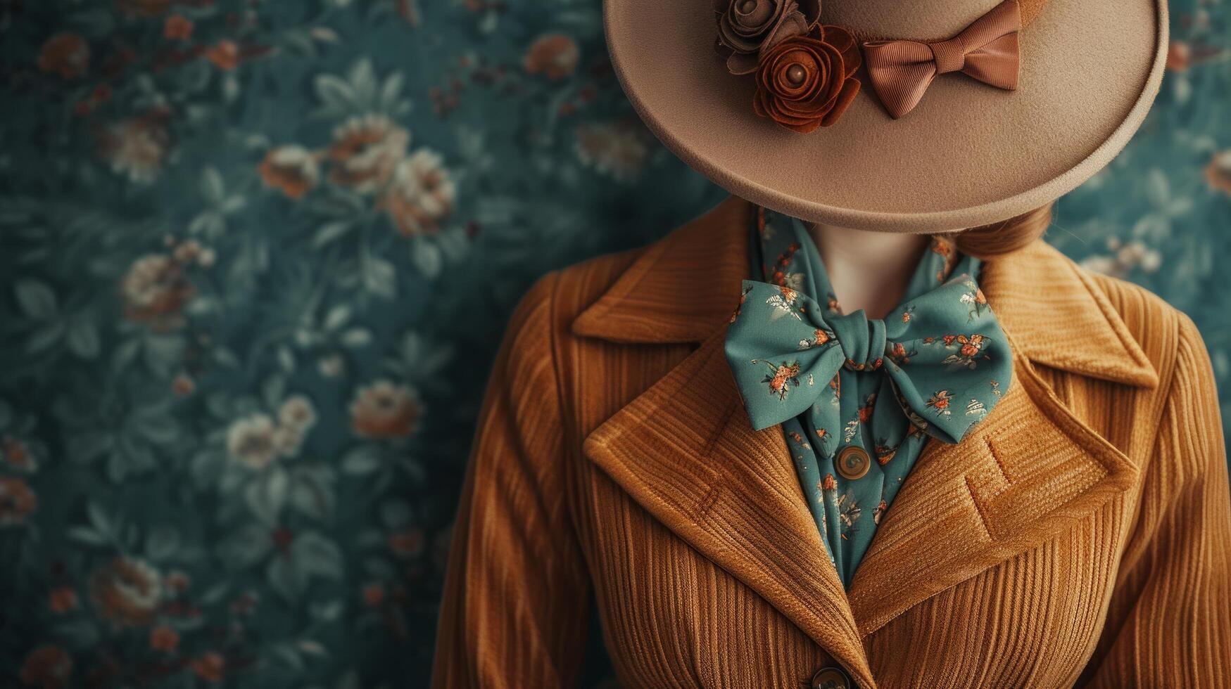 AI generated The whimsical charm of vintage fashion, a nostalgic journey through the trends of yesteryears photo