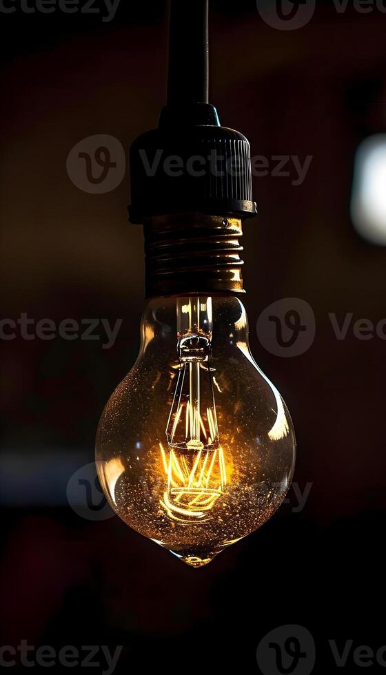 AI generated a light bulb with a ship inside of it photo