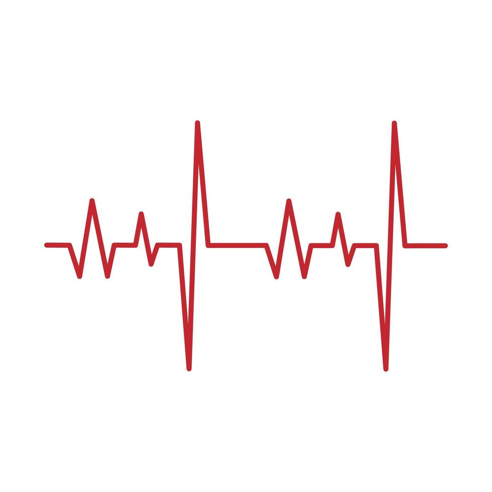 latido del corazón legumbres línea salud médico concepto para gráfico diseño, logo, web sitio, social medios de comunicación, móvil aplicación, ui ilustración vector