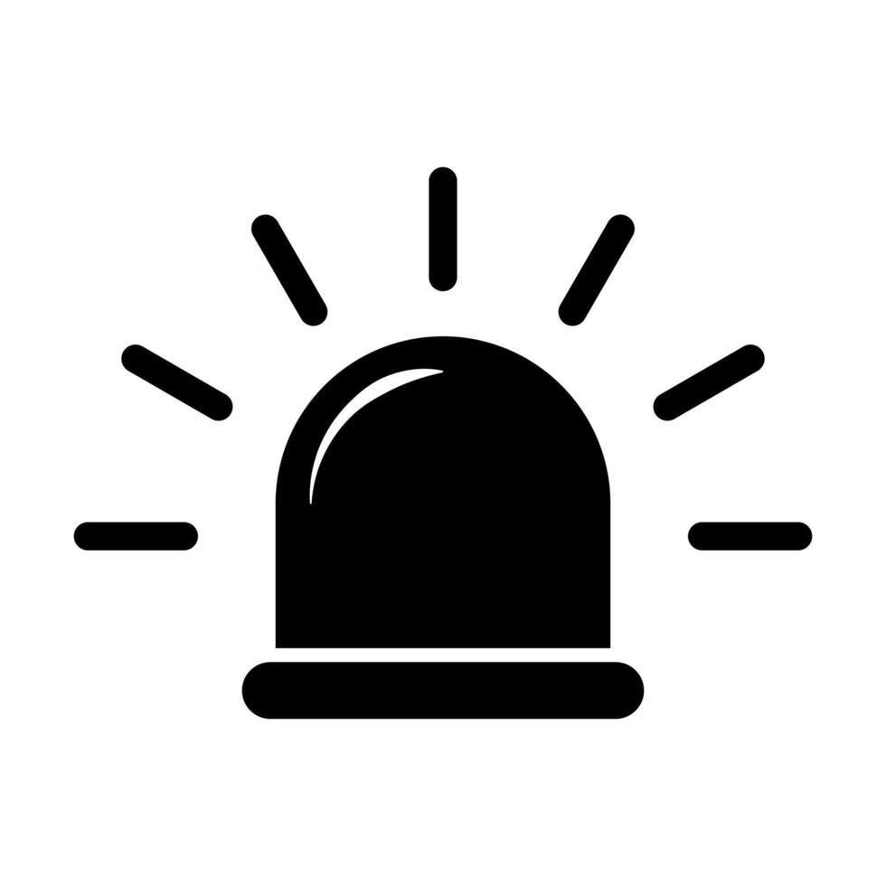 Siren icon vector emergency symbol. Ambulance sign isolate on white background for graphic design, logo, web site, social media, mobile app, ui 38820721 Vector Art at Vecteezy