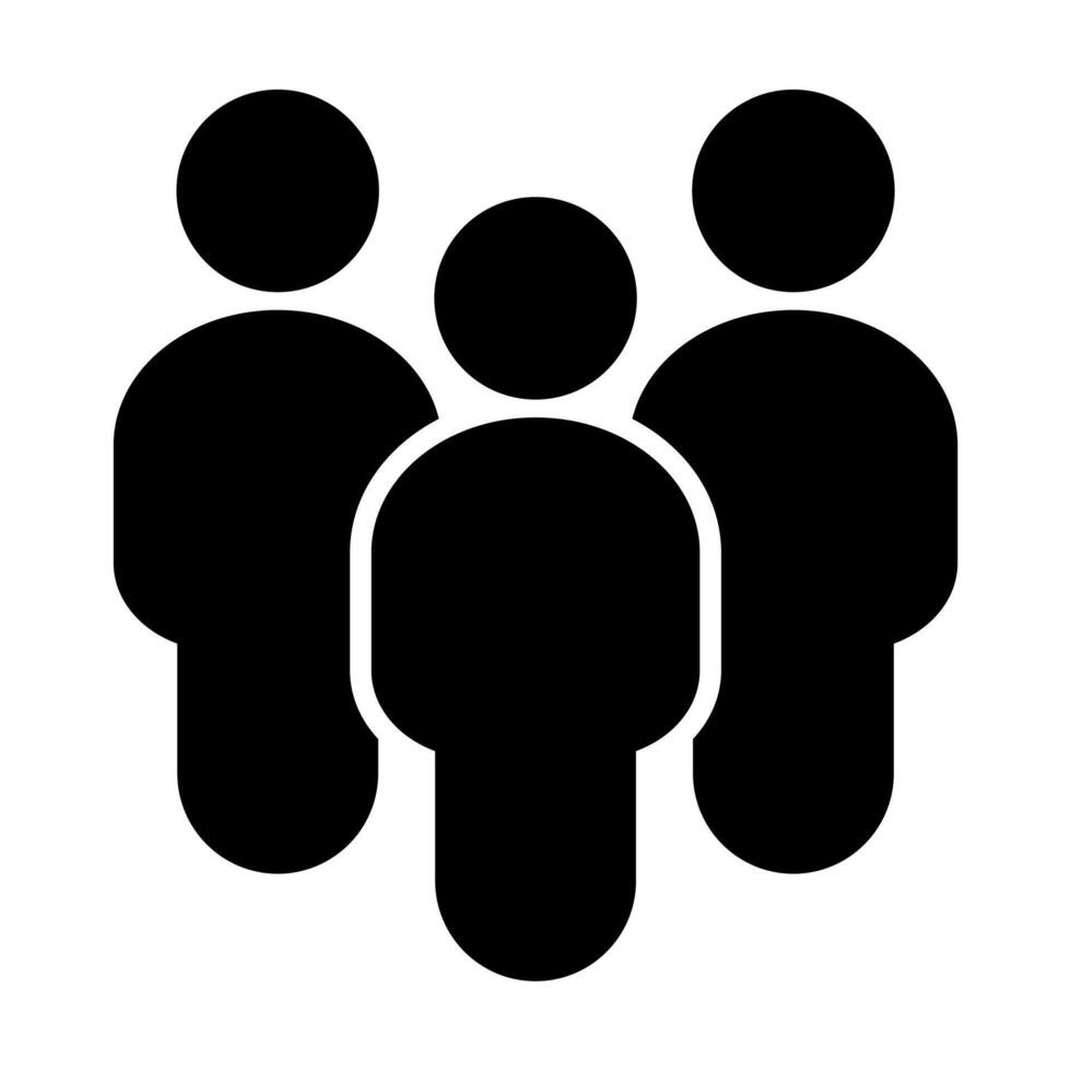 People flat style icon vector. Team work symbol. Group of humans sign For your web site design, logo, app, UI. illustration vector