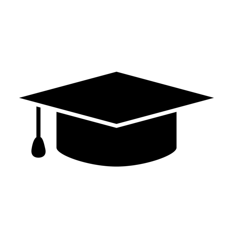 graduación sombrero plano vector icono educación símbolo clase de firmar para gráfico diseño, logo, web sitio, social medios de comunicación, móvil aplicación, ui ilustración