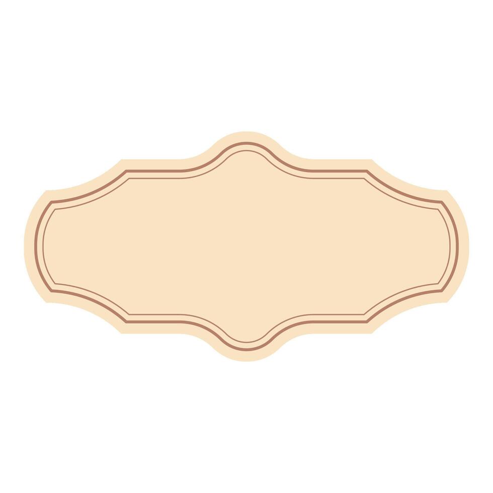 Classic Badge Label Frame vector