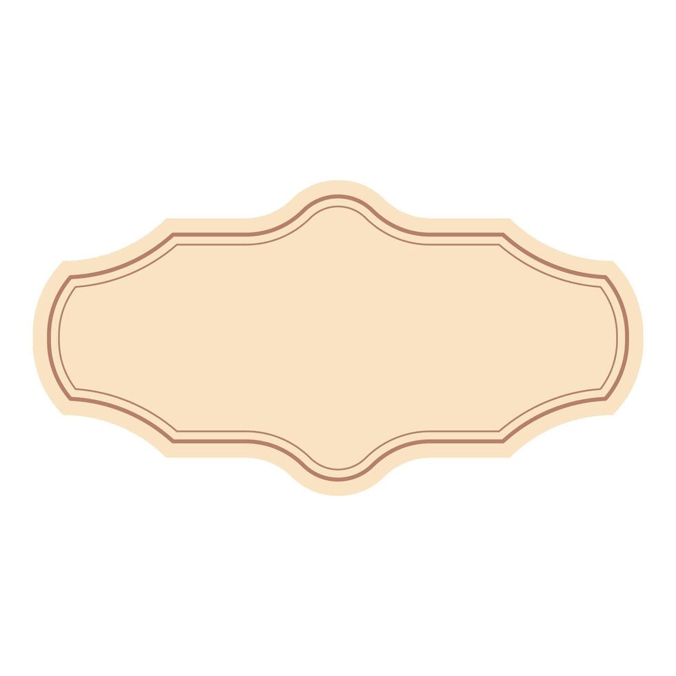 Classic Badge Label Frame vector