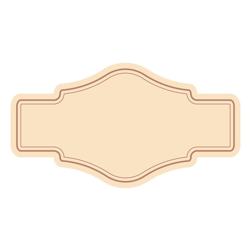 Classic Badge Label Frame vector