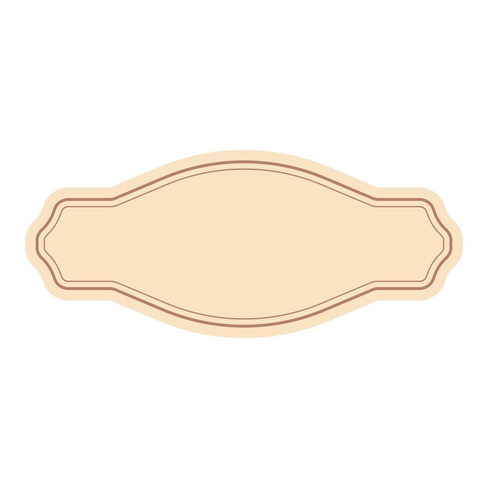 Classic Badge Label Frame vector