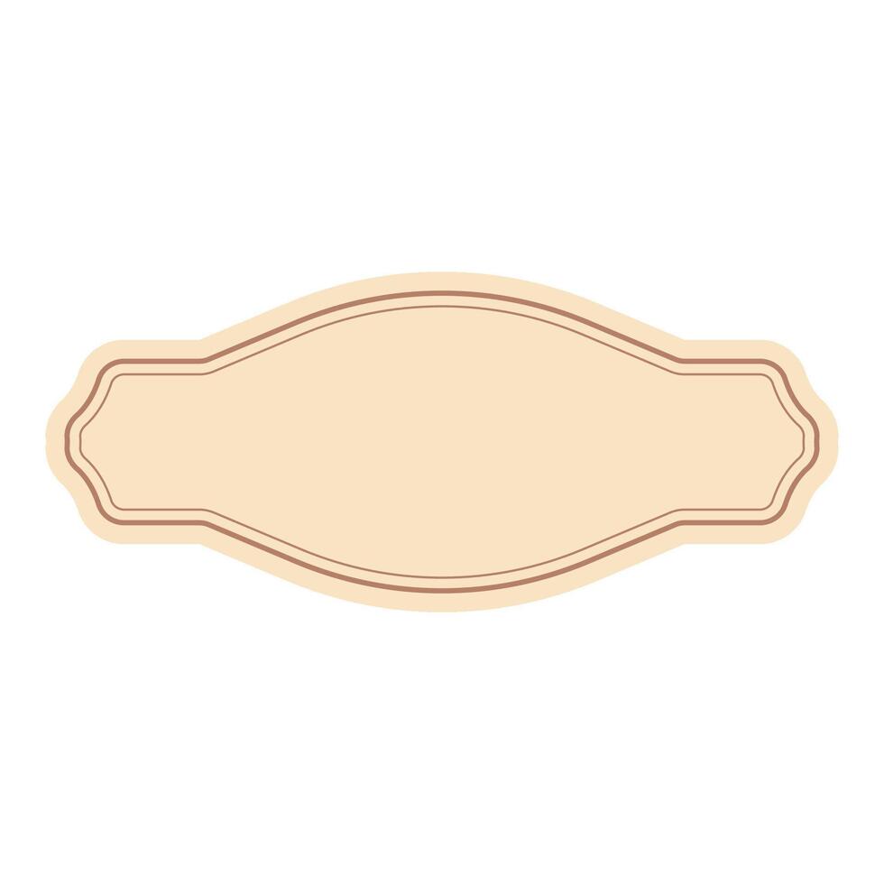 Classic Badge Label Frame vector