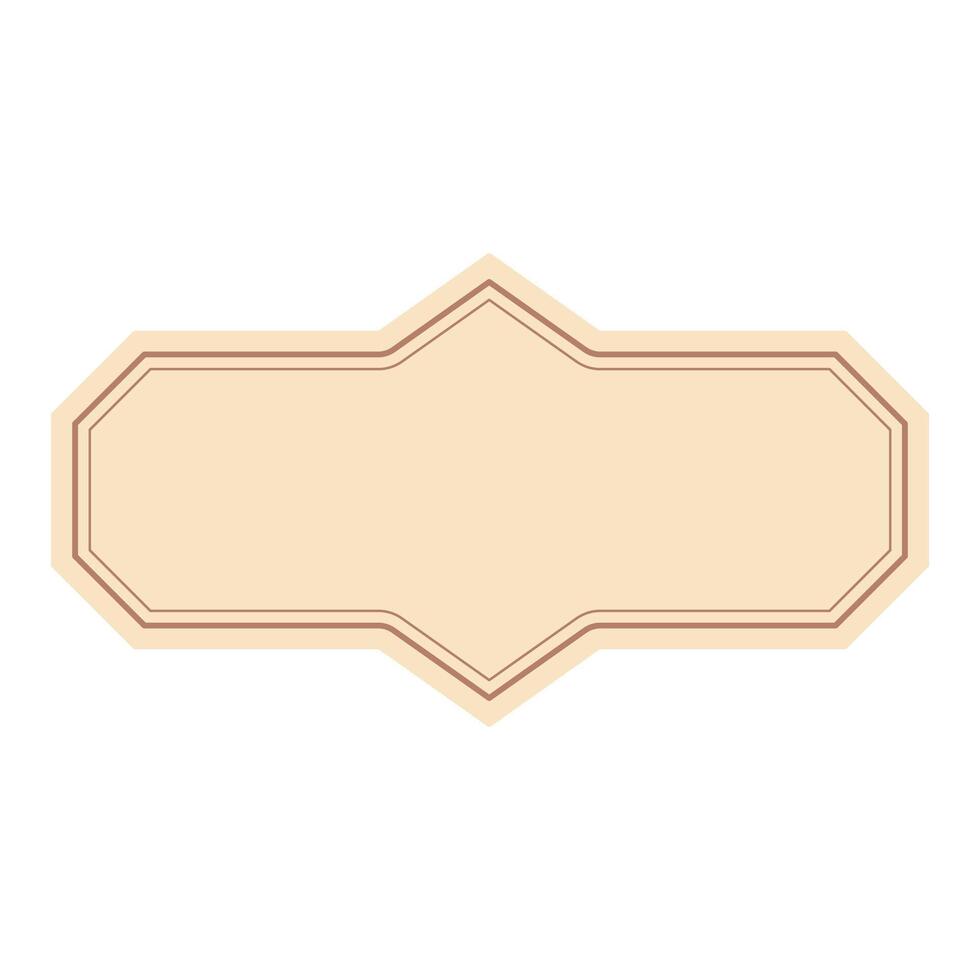 Classic Badge Label Frame vector