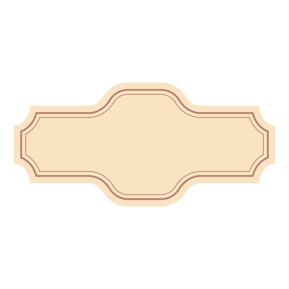 Classic Badge Label Frame vector