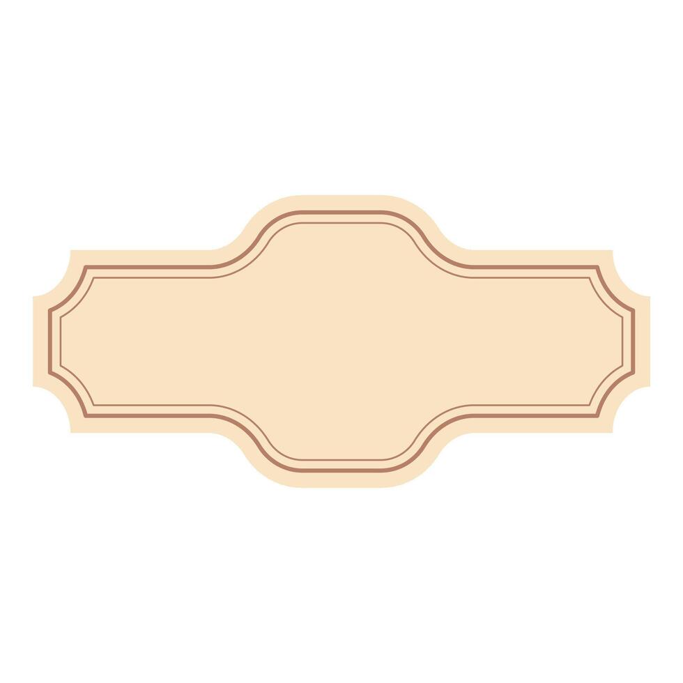 Classic Badge Label Frame vector