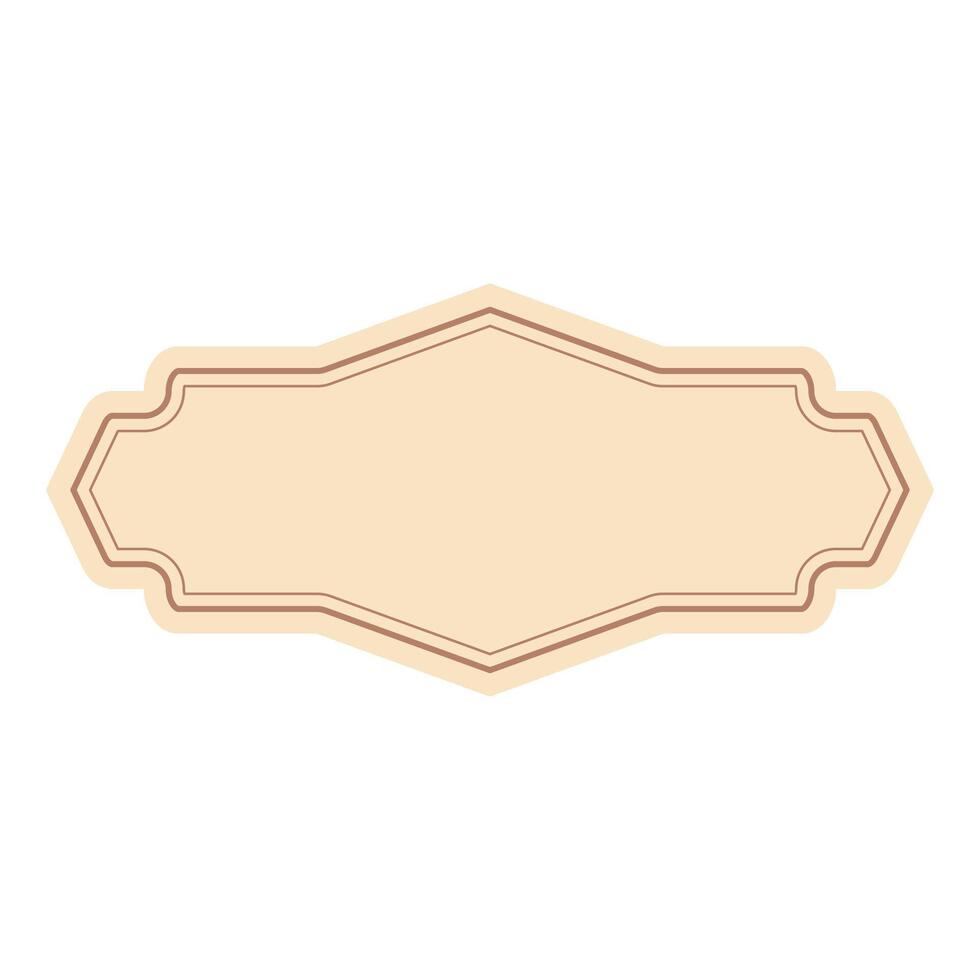 Classic Badge Label Frame vector
