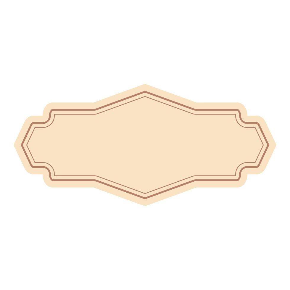 Classic Badge Label Frame vector