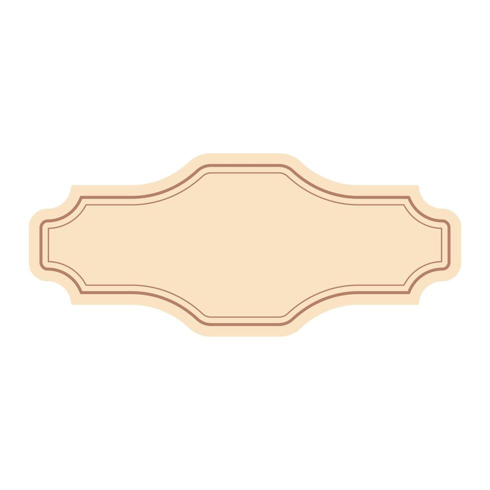 Classic Badge Label Frame vector