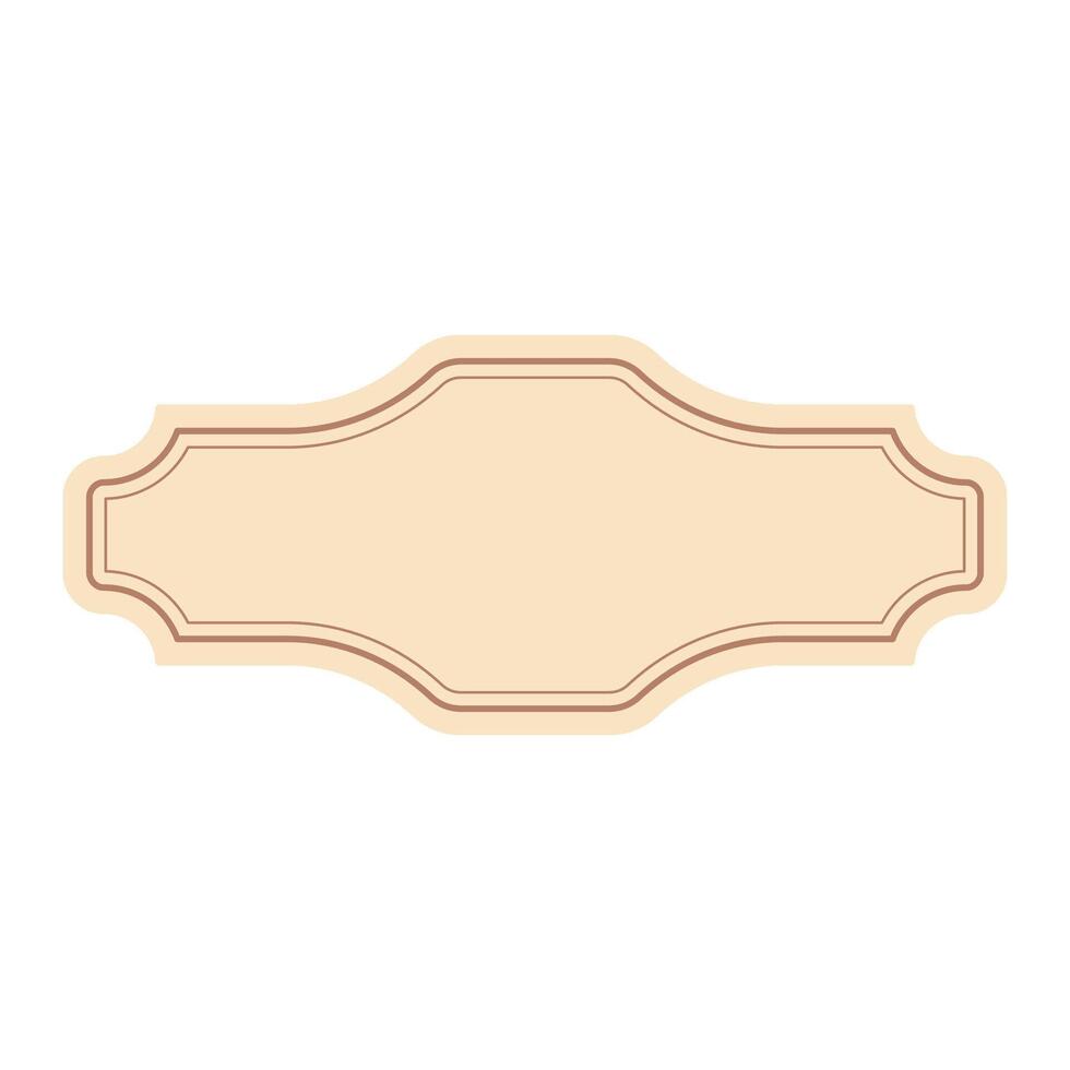 Classic Badge Label Frame vector
