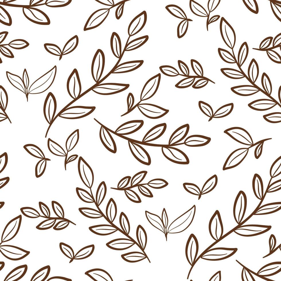 mano dibujar botánico sin costura patrones. sencillo plano moderno dibujo. floral textura colección para textil ,papel envolver y Moda diseño. primavera botánico impresión. vector ilustración.