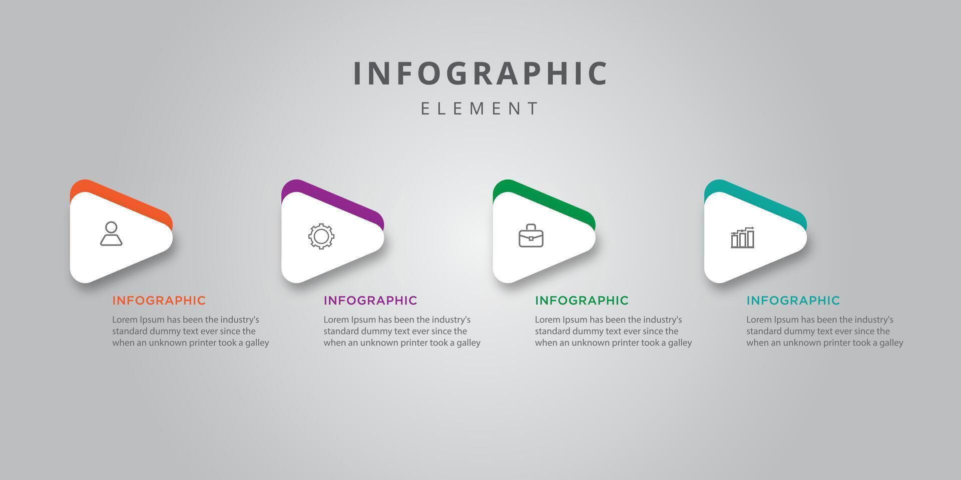 Vector business template infographic for presentation