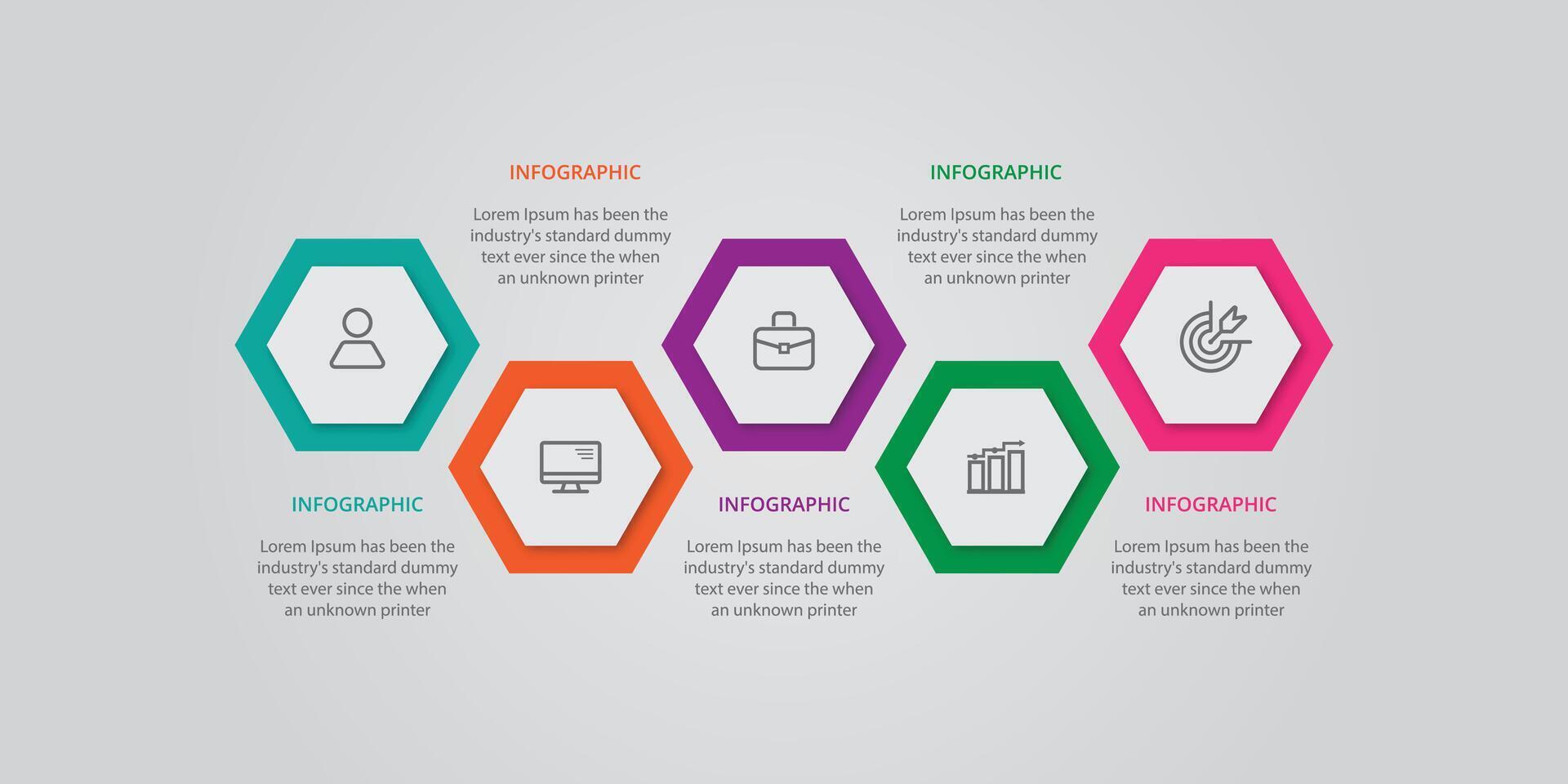 Vector business template infographic for presentation