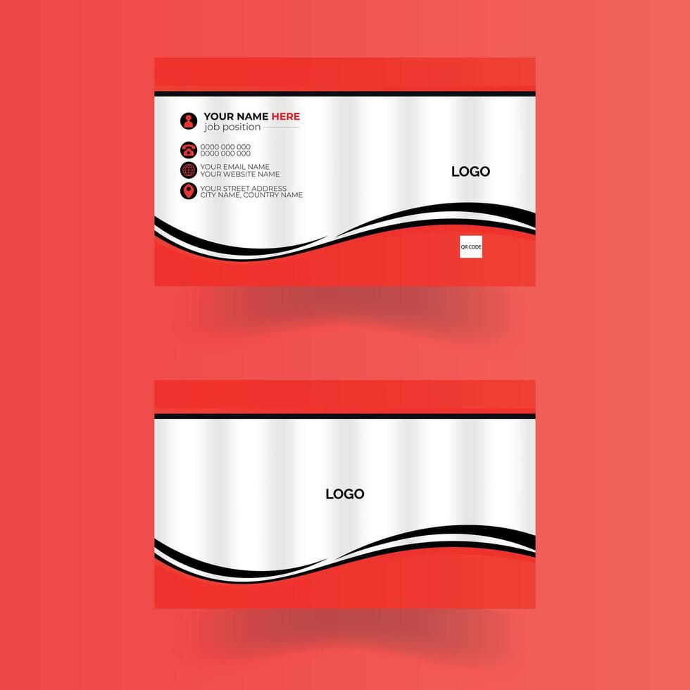 creative Stylish Business Card Template Design Pro Vector