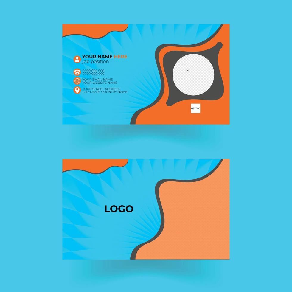 Modern and Clean Business card design Template, Creative and professional business card vector