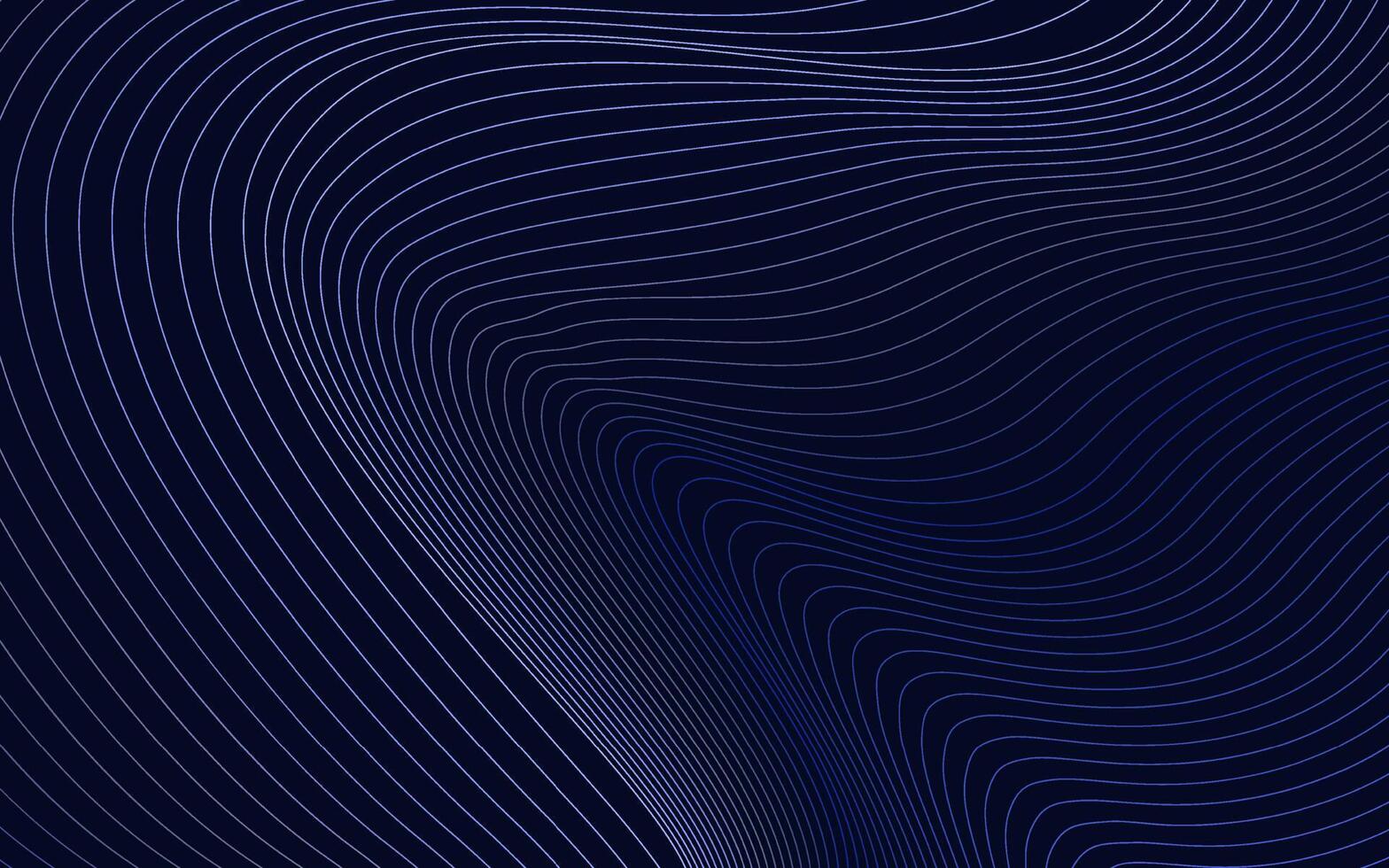 Abstract technology with dynamic wavy lines vector