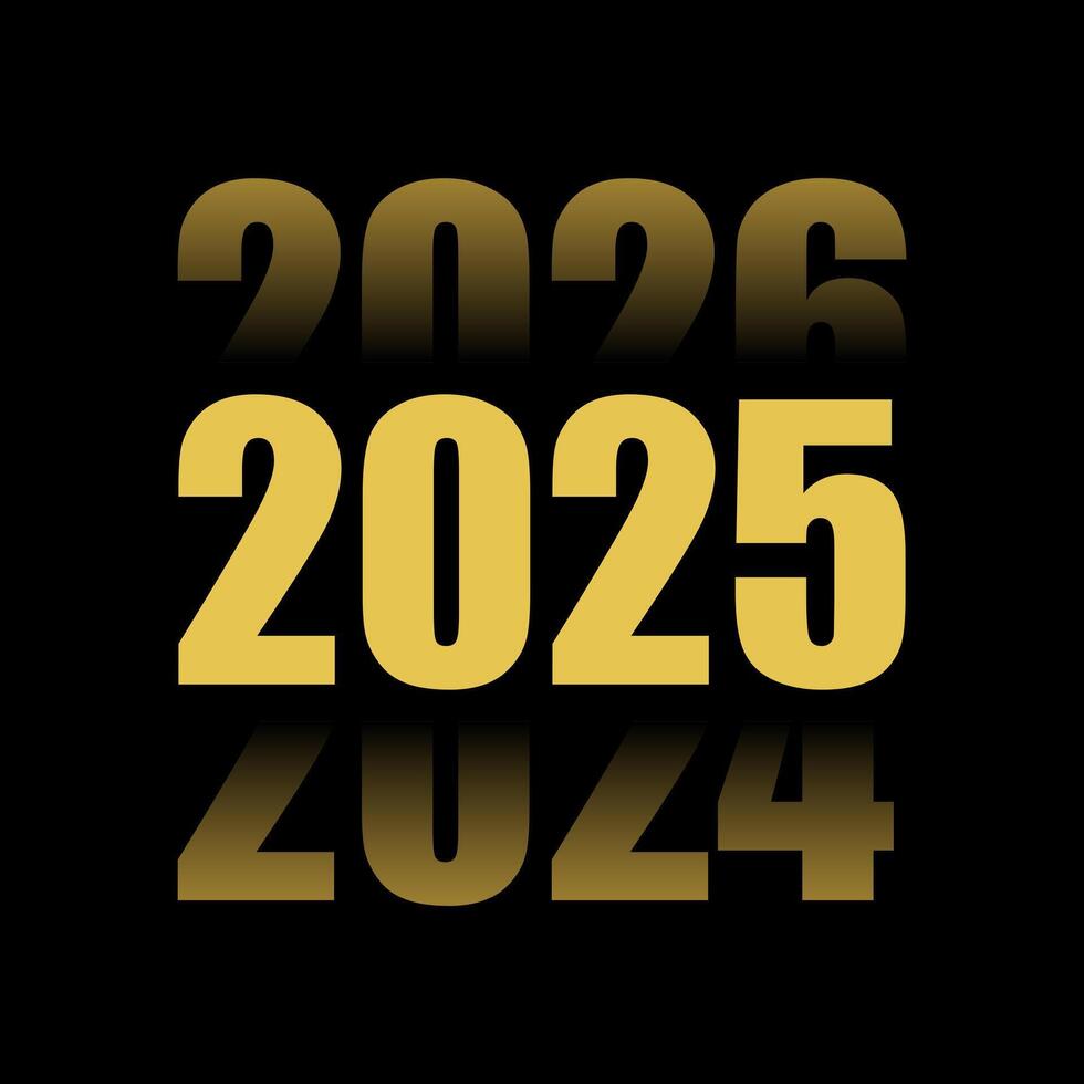 2025 number design template. vector