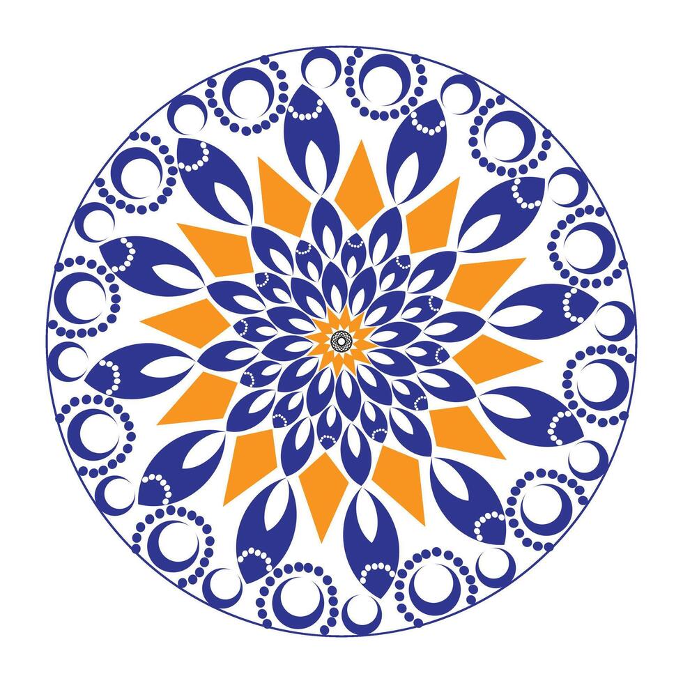 mandala arte, mandala diseño vector