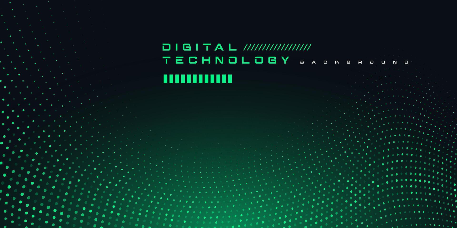 Technology digital futuristic internet network connection black green background, blue abstract cyber information communication, Ai big data science, innovation future tech line illustration vector 3d
