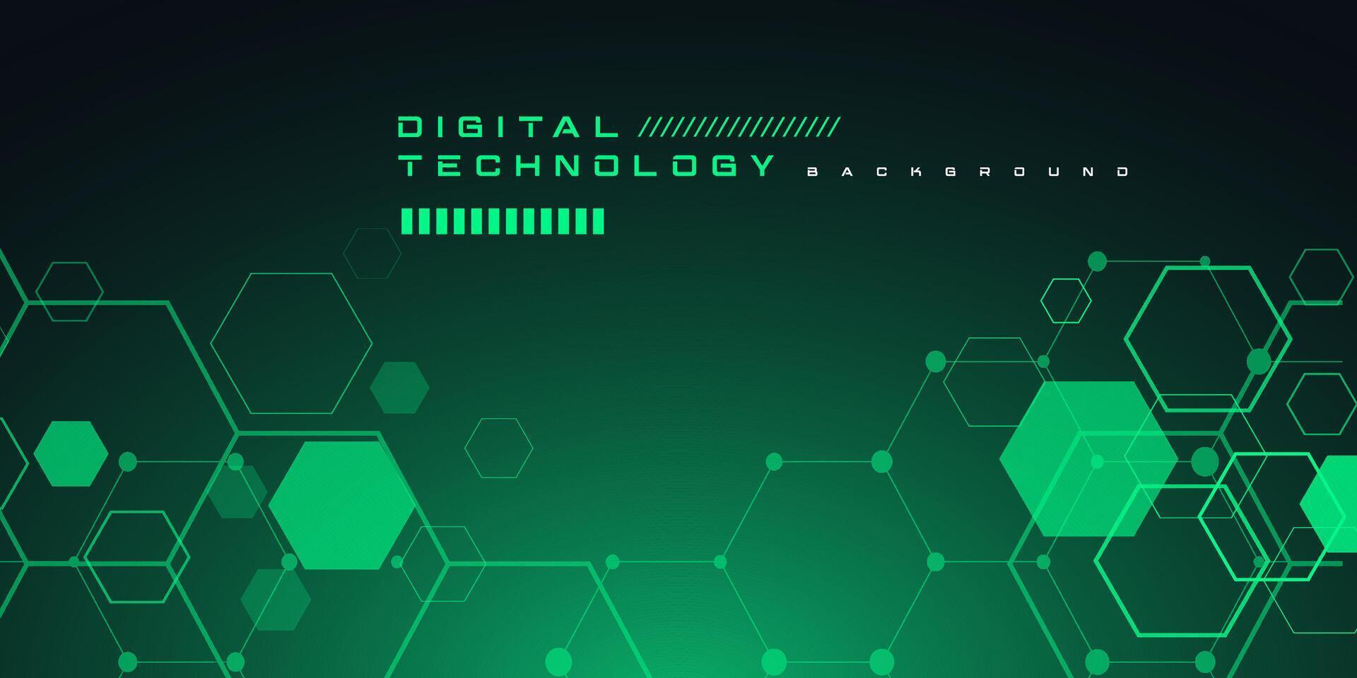 Technology digital futuristic internet network connection black green background, blue abstract cyber information communication, Ai big data science, innovation future tech line illustration vector 3d