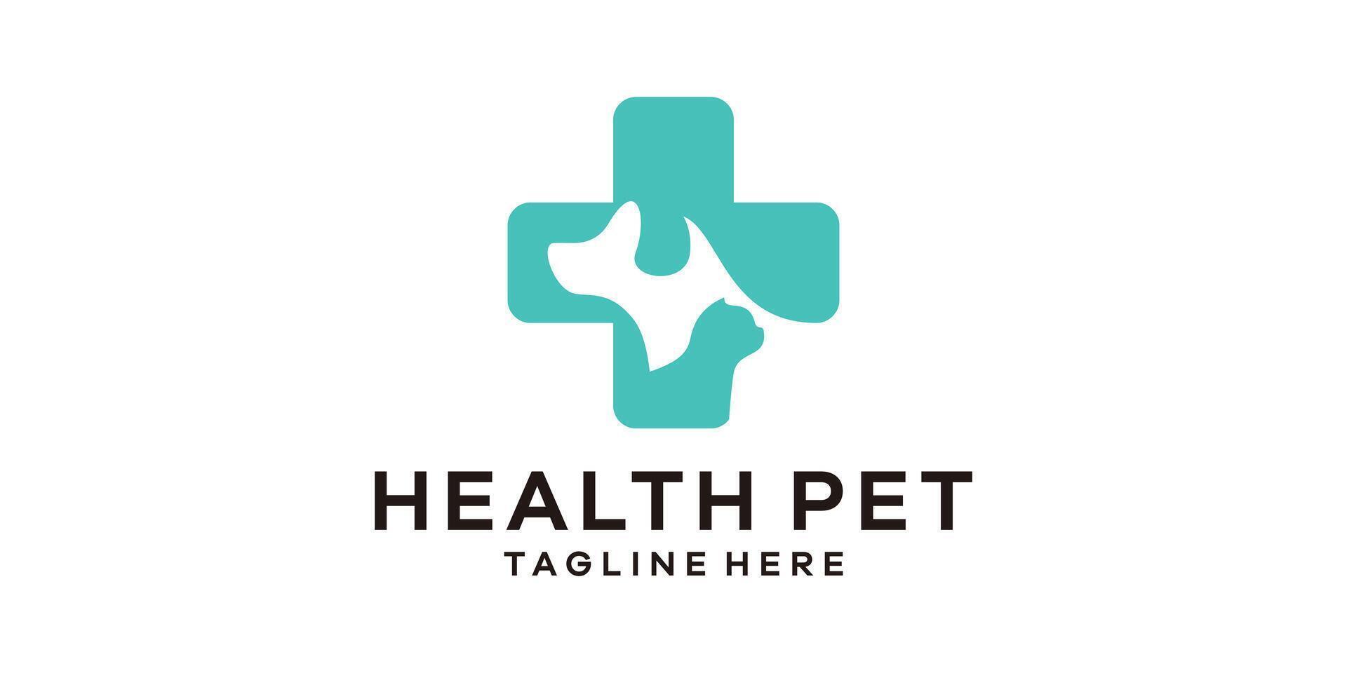 logo design combination of map shape with plus sign, logo design template symbol idea. vector